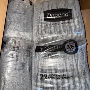 2Pack Depends Real Fit Incontinence Briefs Mens XXL Maximum 44ct